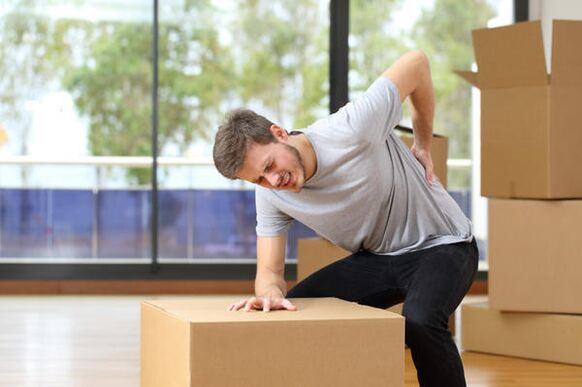 back pain when moving heavy objects
